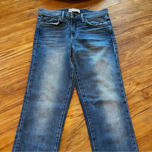 Wildfox Women’s Blue Denim Skinny Leg Jeans Mid Rise Cotton Stretch Mom Style - Picture 7 of 11